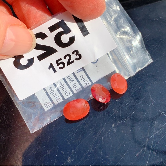 8.54Ct Natural Reddish Orange Andesine Labradorite Congo Lot - Picture 12 of 17